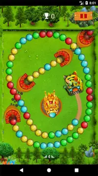 ZuHo Marble Shooting Game in Jungle Screen Shot 2