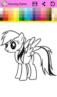 Coloring Book Little Pony Screen Shot 4