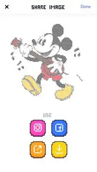 Cartoon Color by Number Pixel Art Drawing Screen Shot 5