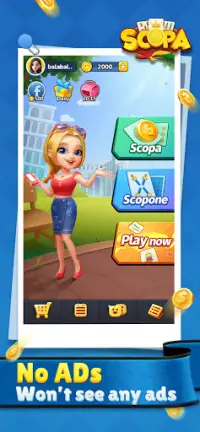 Scopa(Free,No Ads): Italian Card Game Screen Shot 8