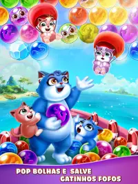 Bubble Shooter: Cat Pop Island Screen Shot 8