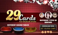 29 Card Game Screen Shot 0