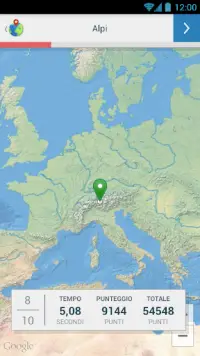 Paesi del Mondo - Mappa Quiz Screen Shot 2