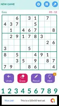 Sudoku Excellent Blitz - Smart Brain Game Screen Shot 1