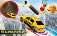 carro de táxi mega rampa jogos acrobacias d carros Screen Shot 11