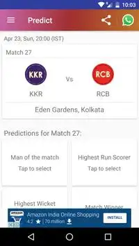 Cricket Predictions 2017 Screen Shot 3