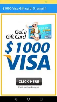 earn money by playing games: get v-isa gift cards Screen Shot 2