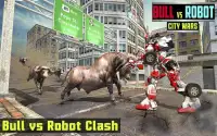 Super Roboter vs angry Stier Angriff Simulator Screen Shot 6