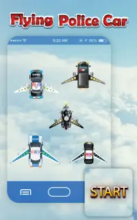 Flying Police Cars Screen Shot 1