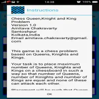 Chess Queen, Knight and King Problem Screen Shot 10