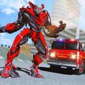 Truck Robot Fire Fighter Real War Simulator 🚒