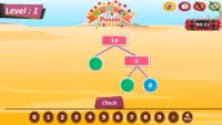 Number Puzzle Game : Addition and Subtraction Screen Shot 1