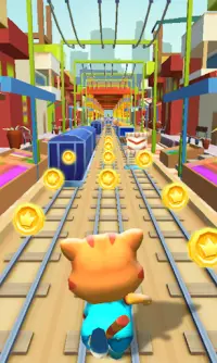 Subway Endless Cat Run Game 2020 Screen Shot 2