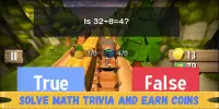 Math Endless Runner : Math Trivia Educational 2020 Screen Shot 0