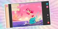 Mermaid Jigsaw Brain puzzle Game for Girls Screen Shot 2