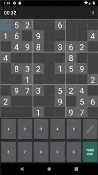 Mobile Sudoku Screen Shot 0