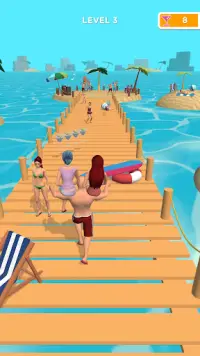 Beach Party Run Screen Shot 2