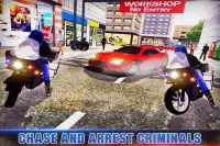 US Police Bike Gangster & Criminal Chase Screen Shot 2