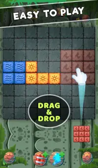 Block Puzzle Jewel: Ancient Jungle Puzzles Game Screen Shot 1