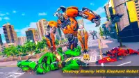 Flying Elephant Robot Car Game - Car Robot War Screen Shot 9