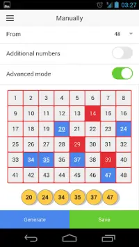 a.Lotto Generator Screen Shot 6