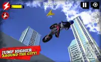 Rooftop Moto Bike Stunt Sim Screen Shot 0