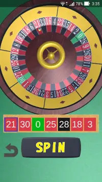 Roulette Wheel Screen Shot 1