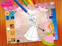 Fairy tale princess coloring Screen Shot 10