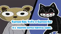 Cartoon Girl YoYo vs SCP Cat Screen Shot 0