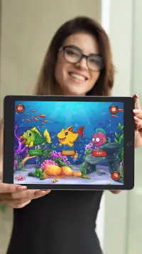 Retro Fish Game for cognitive skills Screen Shot 2