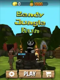 Subway Bendy Jungle Run : Ink Machine Screen Shot 0