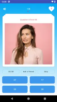 Guess the age – Age quiz. Guess her age challenge Screen Shot 1