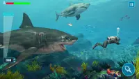 Survivor Sharks Game: Schieten Hunter Actie Games Screen Shot 2