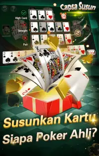 Capsa susun poker bonus  remi  gaple domino online Screen Shot 2