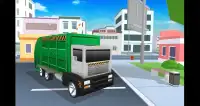 Blocky Garbage Truck Simulator Screen Shot 5