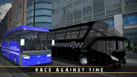 Polizei Bus Fahren Spiel 3D Screen Shot 5