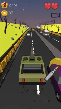 Traffic Fighter : Road Shooter Screen Shot 2