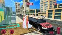 Luxe bruiloft auto rijden - bruids Limo Sim 2017 Screen Shot 6