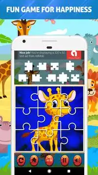 Animal Jigsaw Puzzles For Kids Screen Shot 4