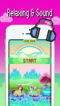 Unicorn color by number: Pixel art coloring 2019 Screen Shot 0