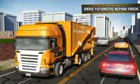 واجب ثقيل شاحنة طريق اعمال بناء يصلح لعبه 3D Screen Shot 4