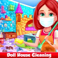 Doll  House  Cleaning  Princess  Girls  Games