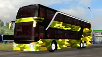 Army Bus Simulator Coach Army Bus Driving Games Screen Shot 1