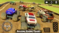 monstruo camión Carreras: demolición derby juego Screen Shot 2