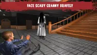 Granny Ghost House Escape - Haunted House Games Screen Shot 2