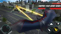 Bat Robot Car Game - Tornado Robot moto bike game Screen Shot 0