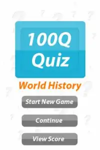 World History - 100Q Quiz Screen Shot 0