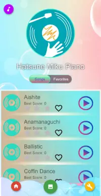 Hatsune Miku FNF Piano Tiles Screen Shot 1