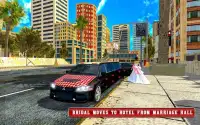 Luxury Wedding Car Driving - Nupcial Limo Sim 2017 Screen Shot 5