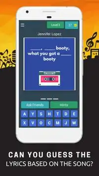 Guess the Song: Music Lyrics Trivia Game 🎵 Screen Shot 2